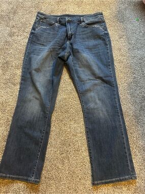 CJ Banks Women's Blue Denim Jeans with Silver Label